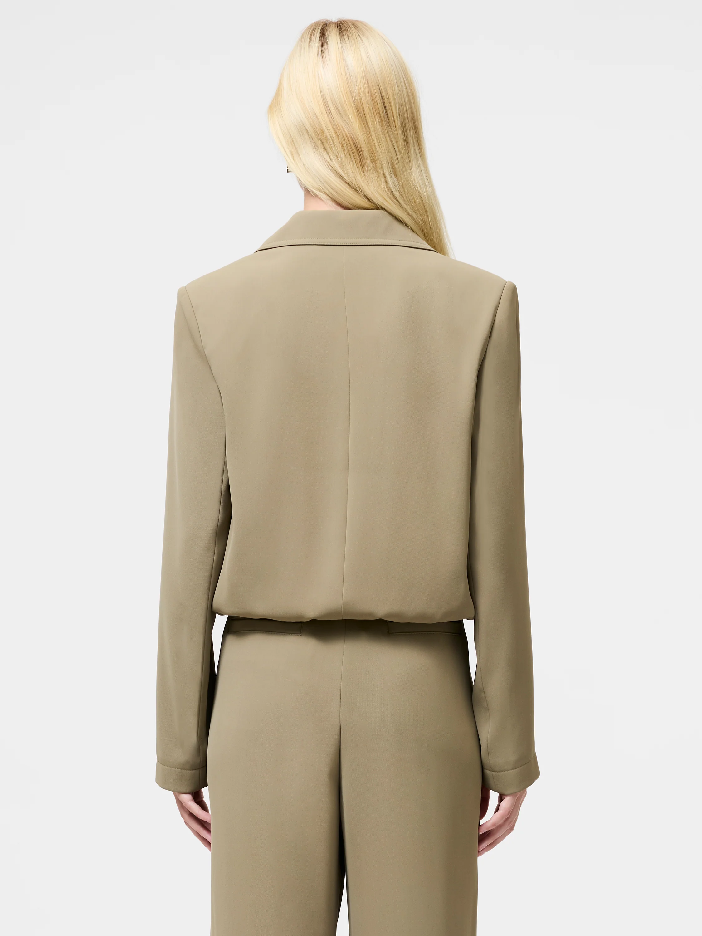 Vinnie Tailored Double Breasted Cropped Jacket - Image 4