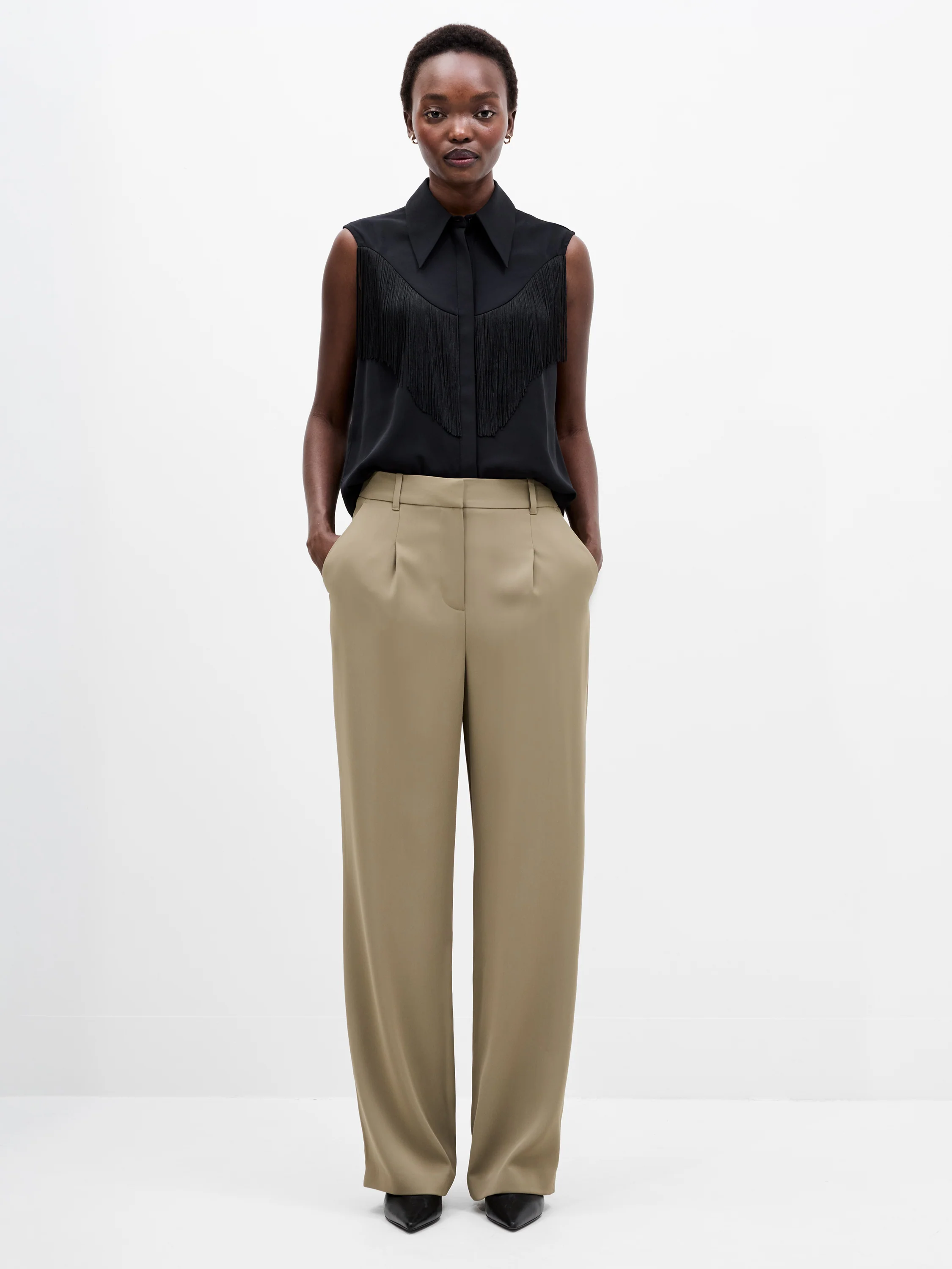 Vinnie Suiting Pleated Trousers - Image 4
