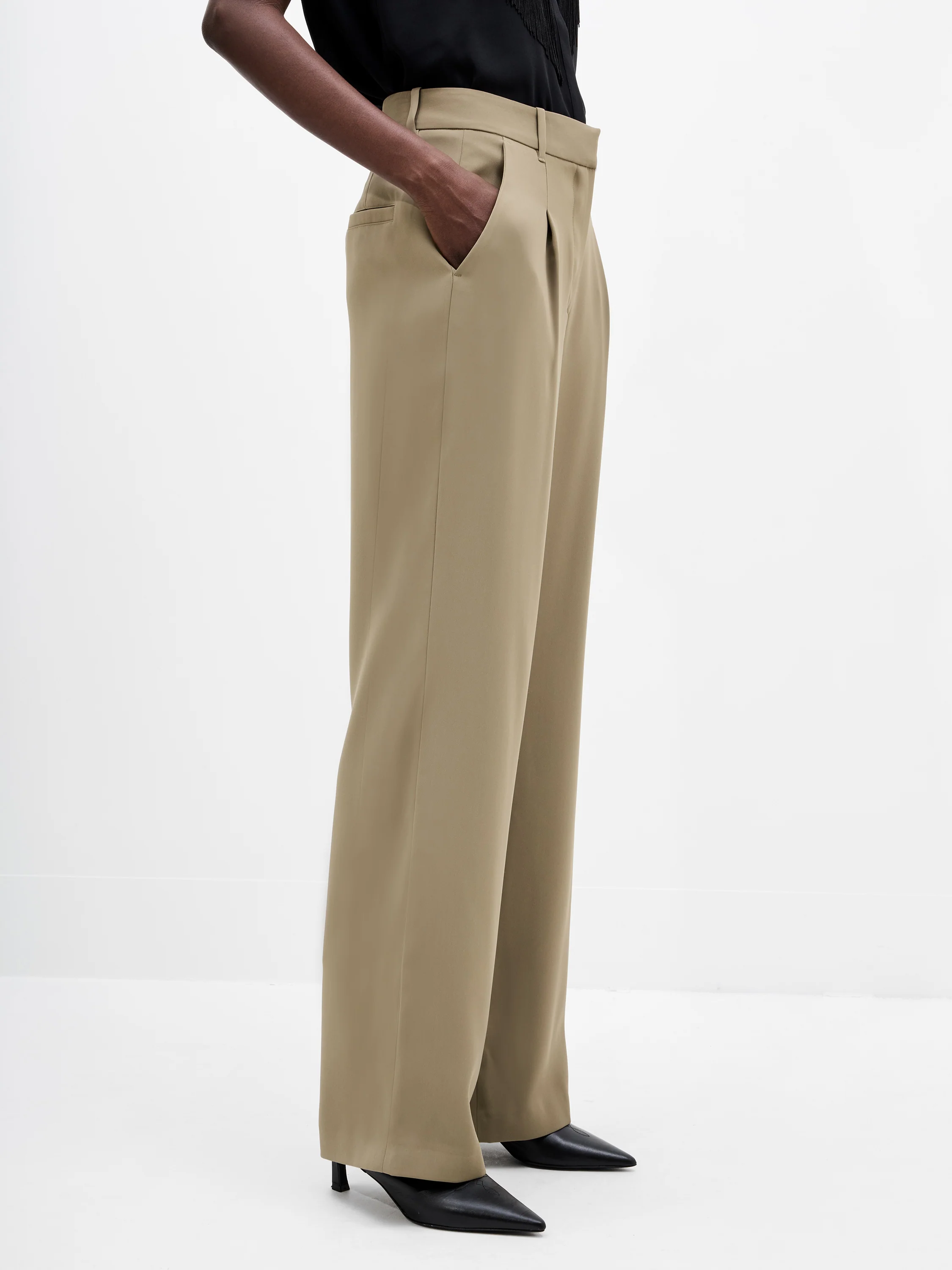 Vinnie Suiting Pleated Trousers - Image 5