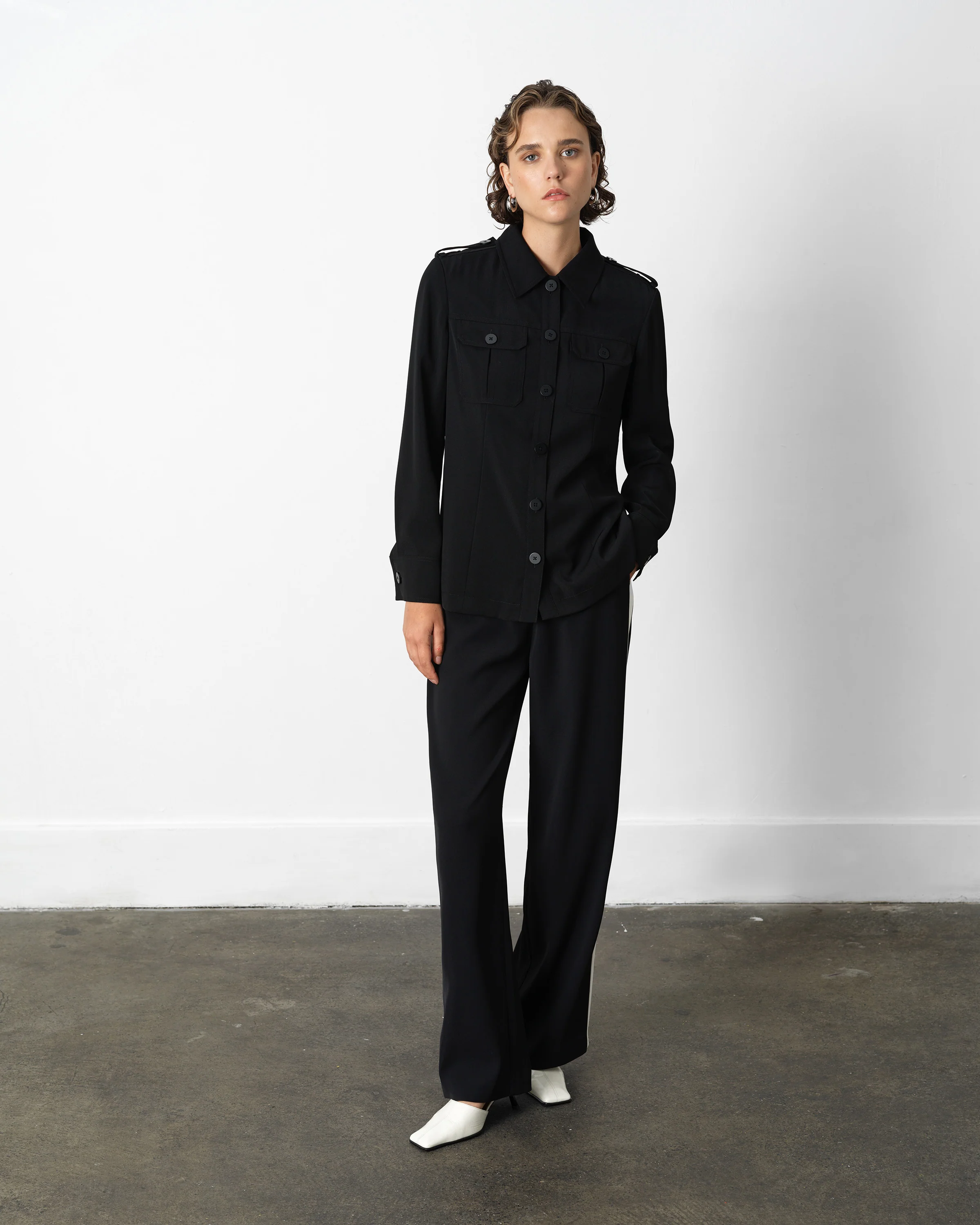 Vinnie Tailored Shirt Jacket - Image 3