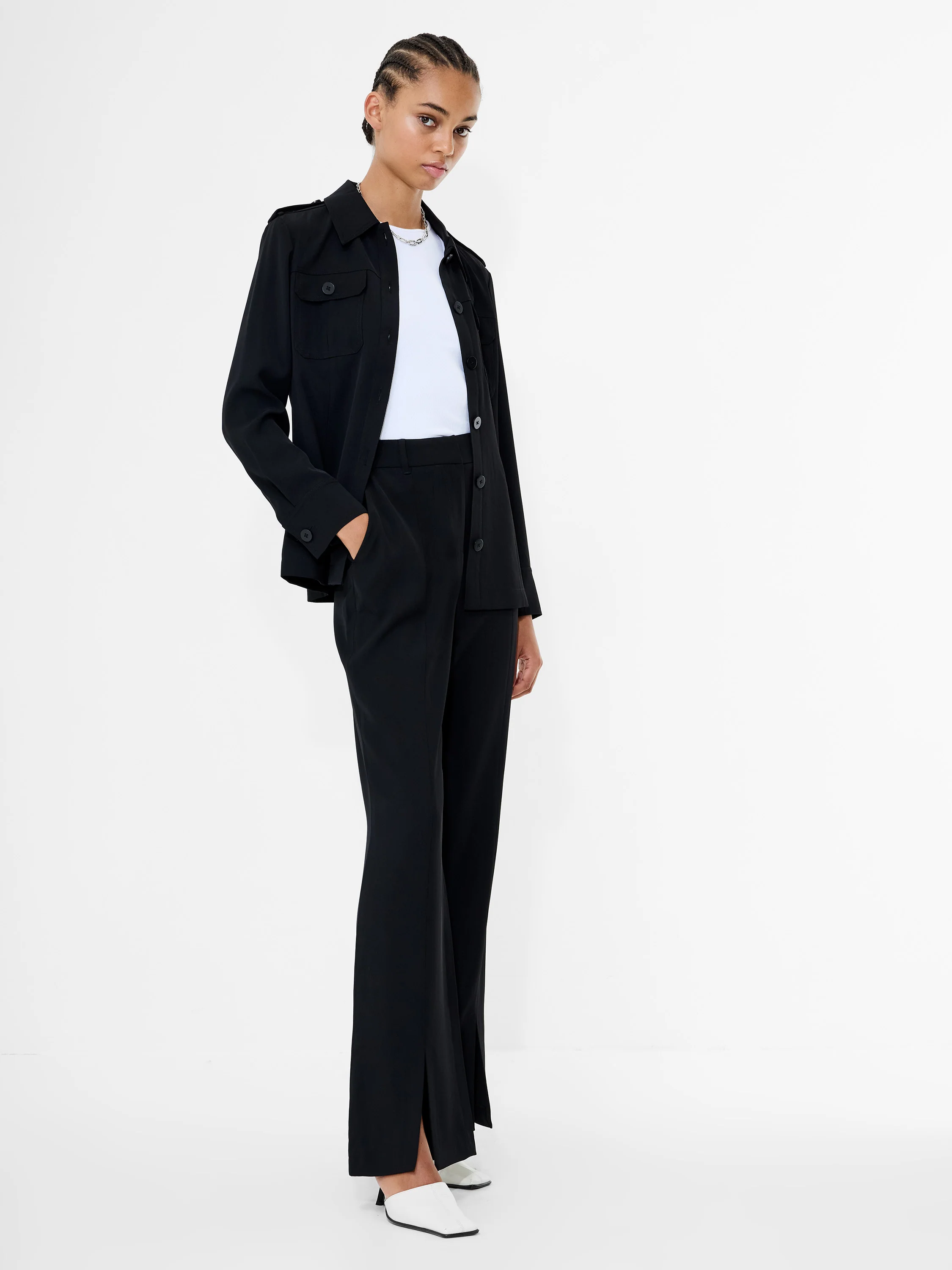 Vinnie Tailored Slit Trousers - Image 2
