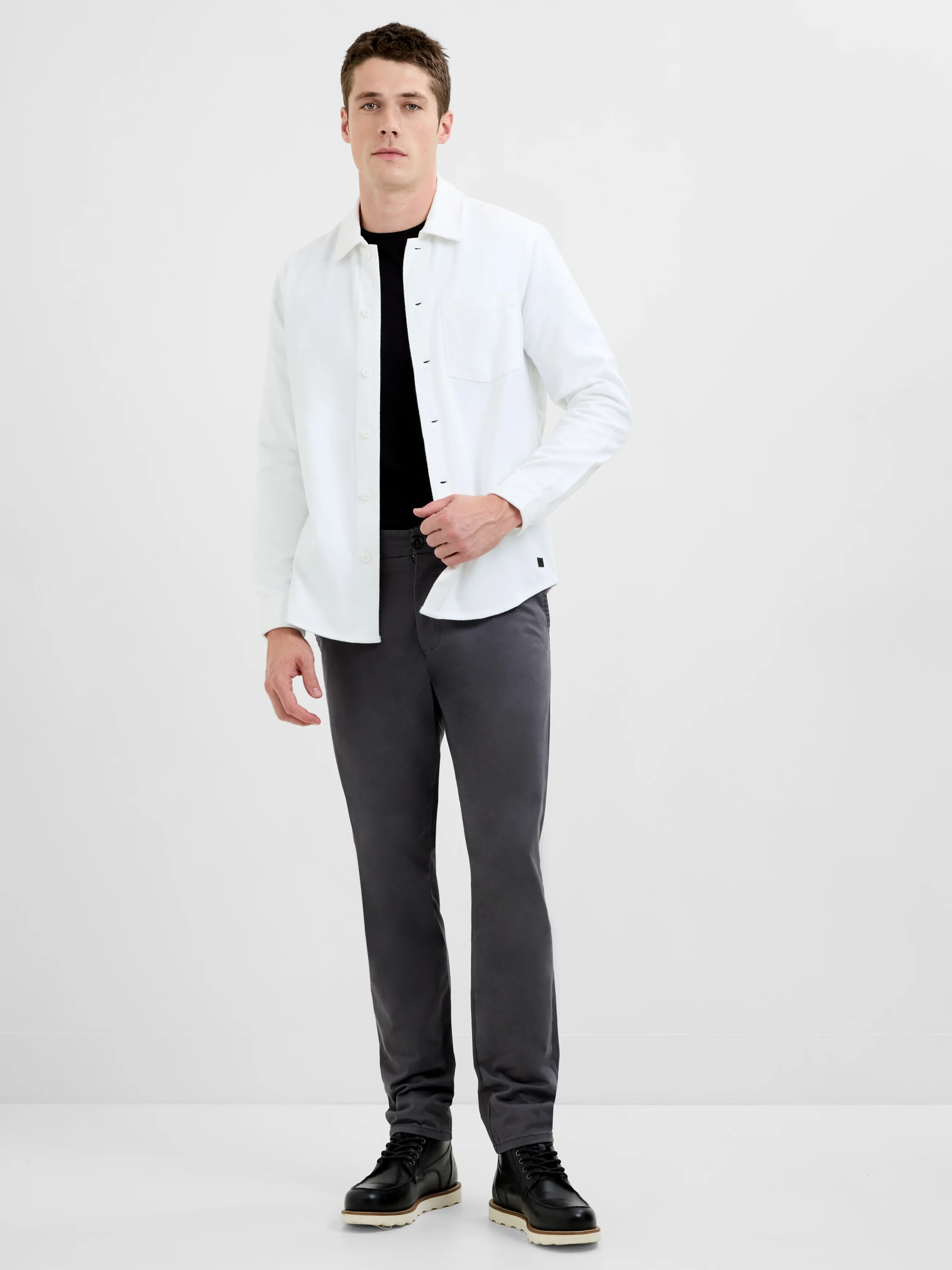 Viscose Blend Twill Long Sleeve Shirt - Image 2