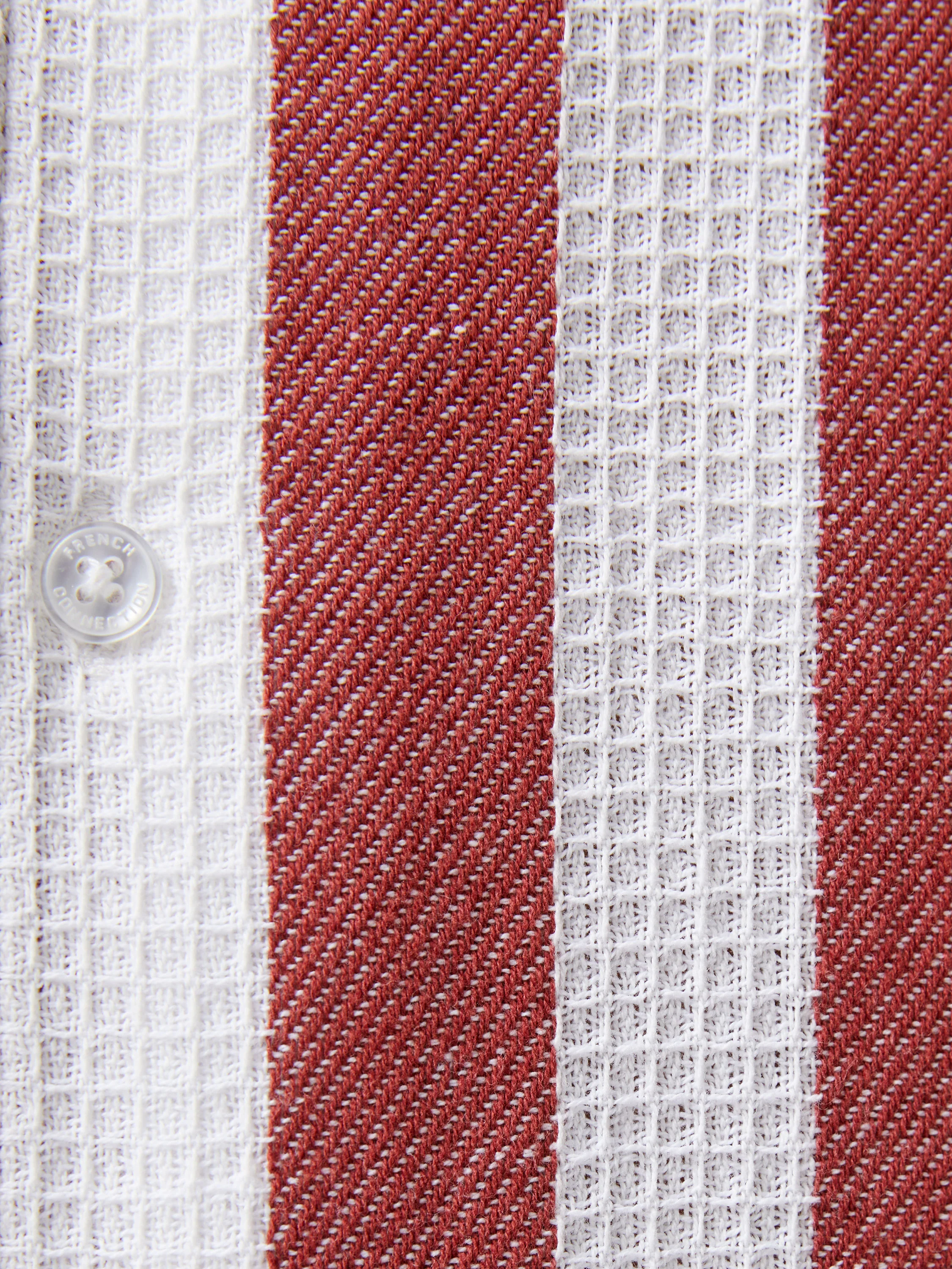 Waffle Stripe Short Sleeve Shirt - Image 3
