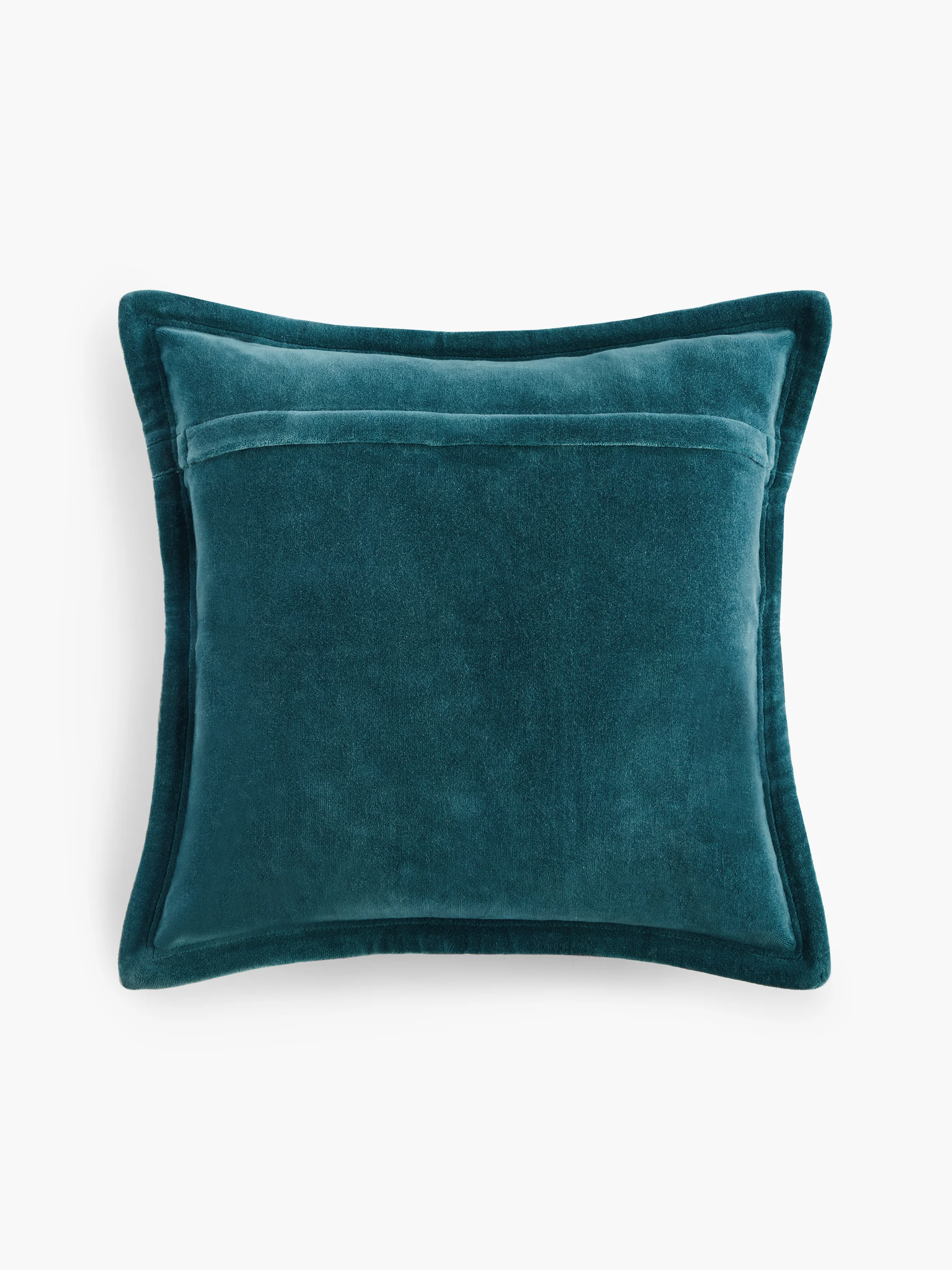 Washed Velvet Teal Blue Cushion - Image 5