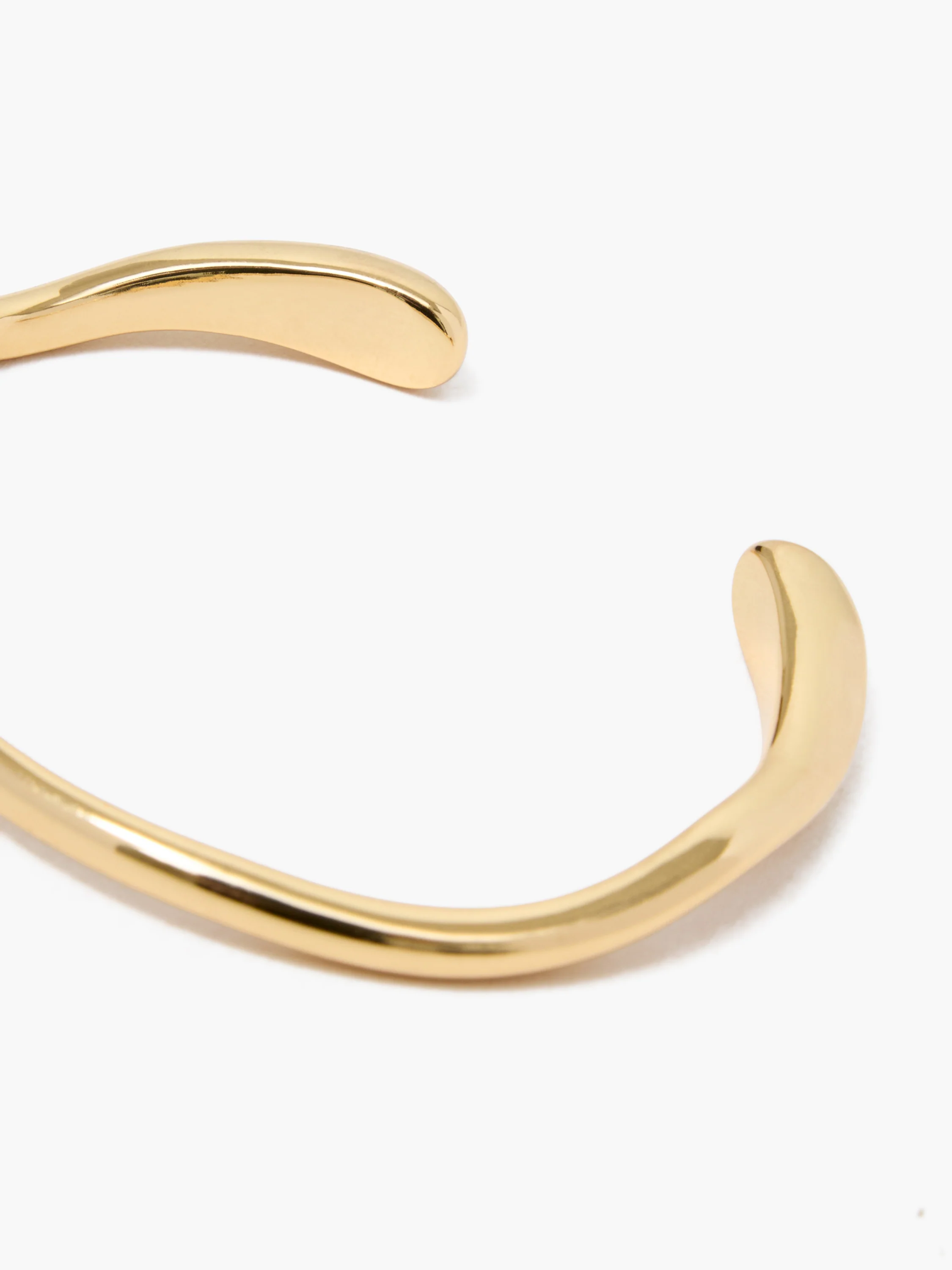Wave Teardrop Open Bangle - Image 2
