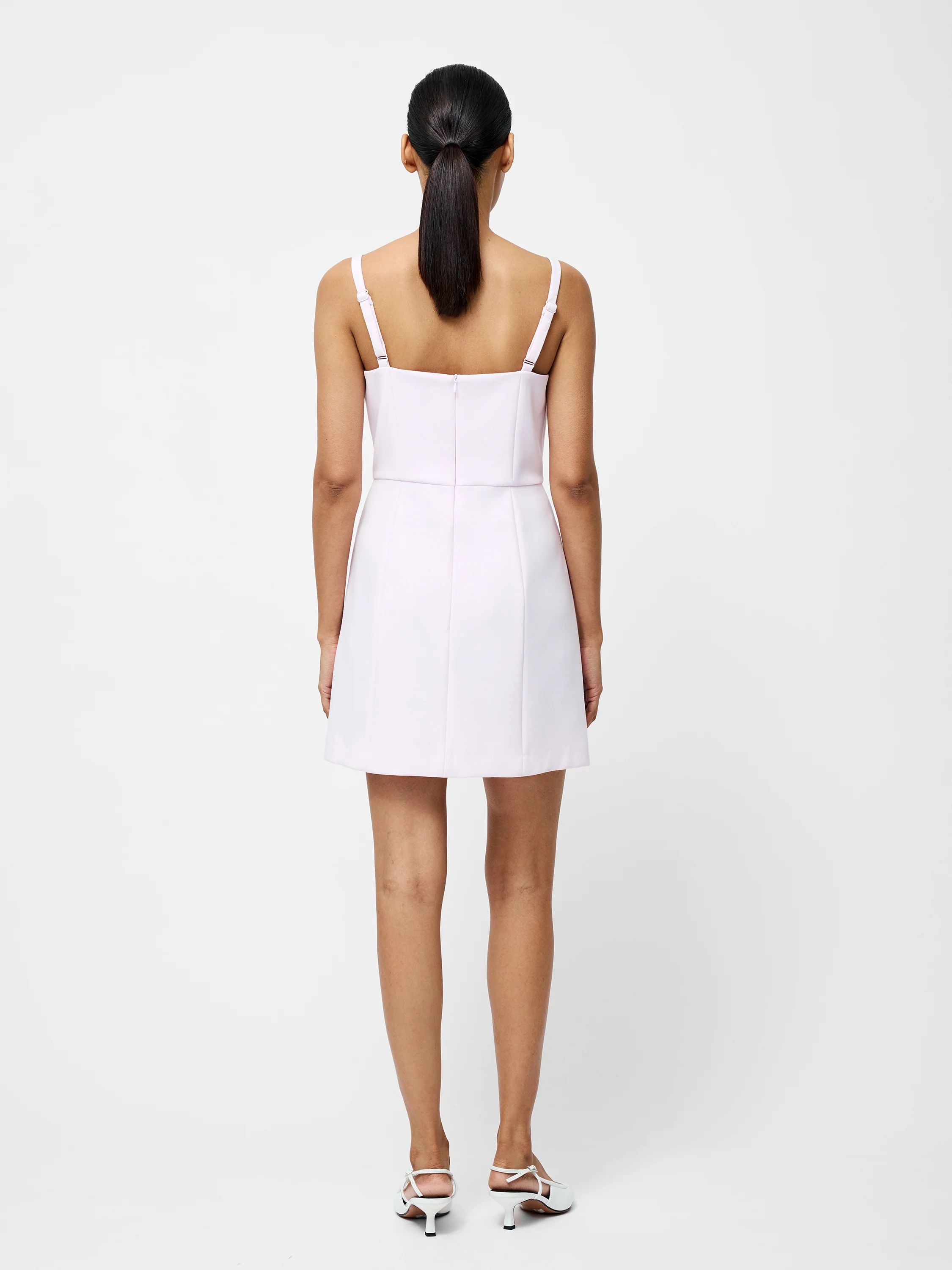 Whisper Bow Slit Strappy Mini Dress - Image 6