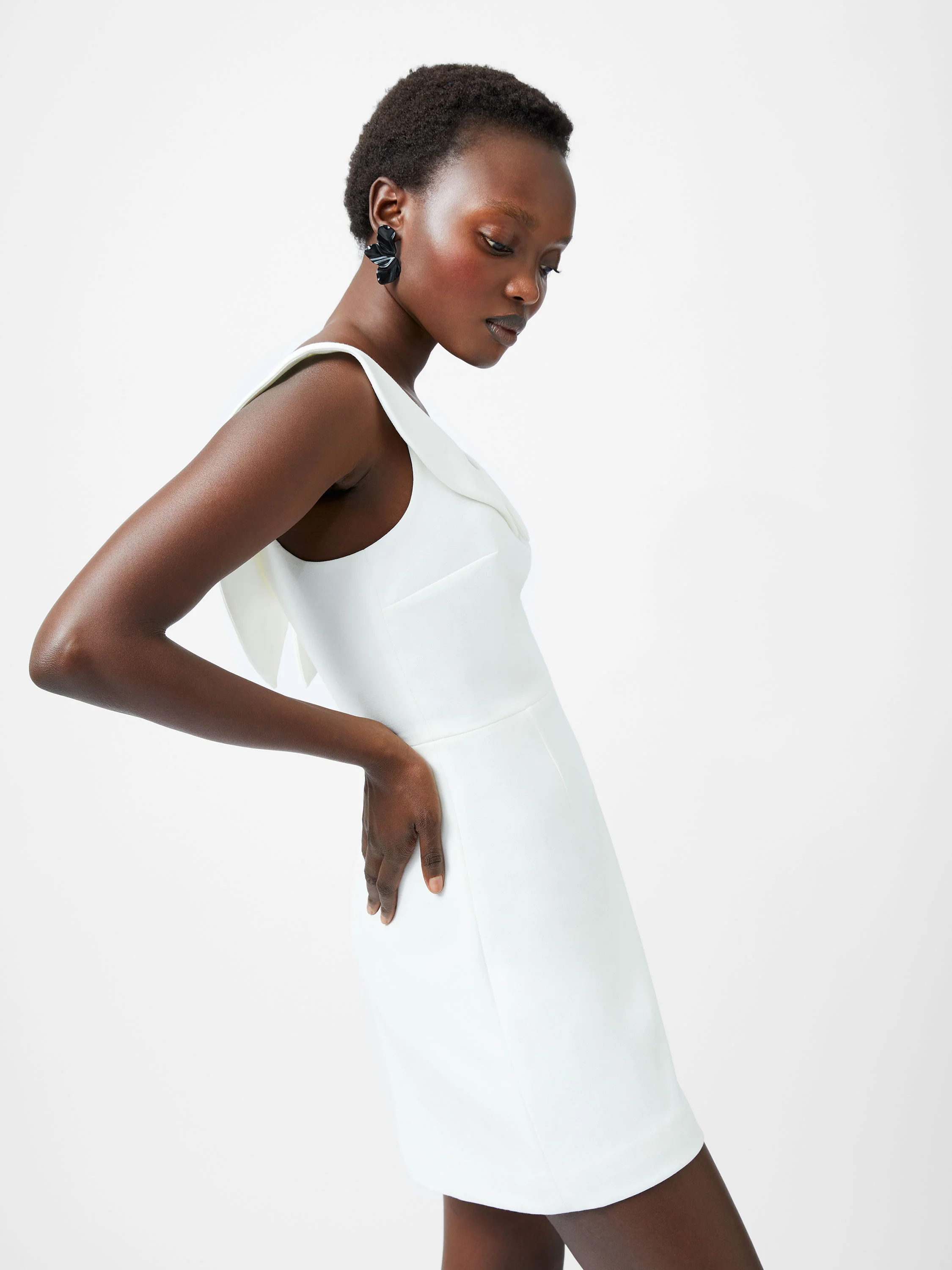 Whisper Collar Mini Dress - Image 2