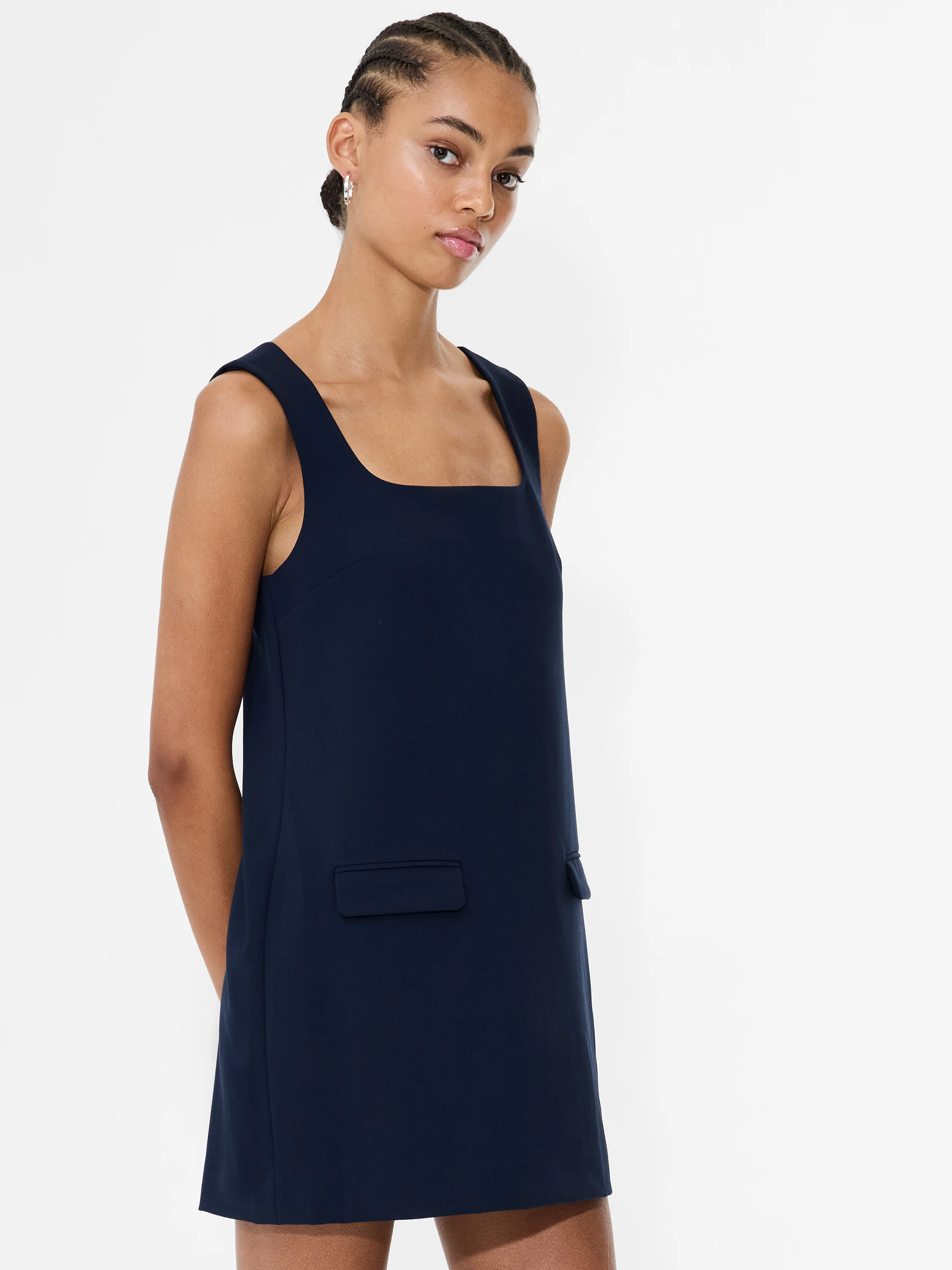 Whisper Square Neck Mini Dress