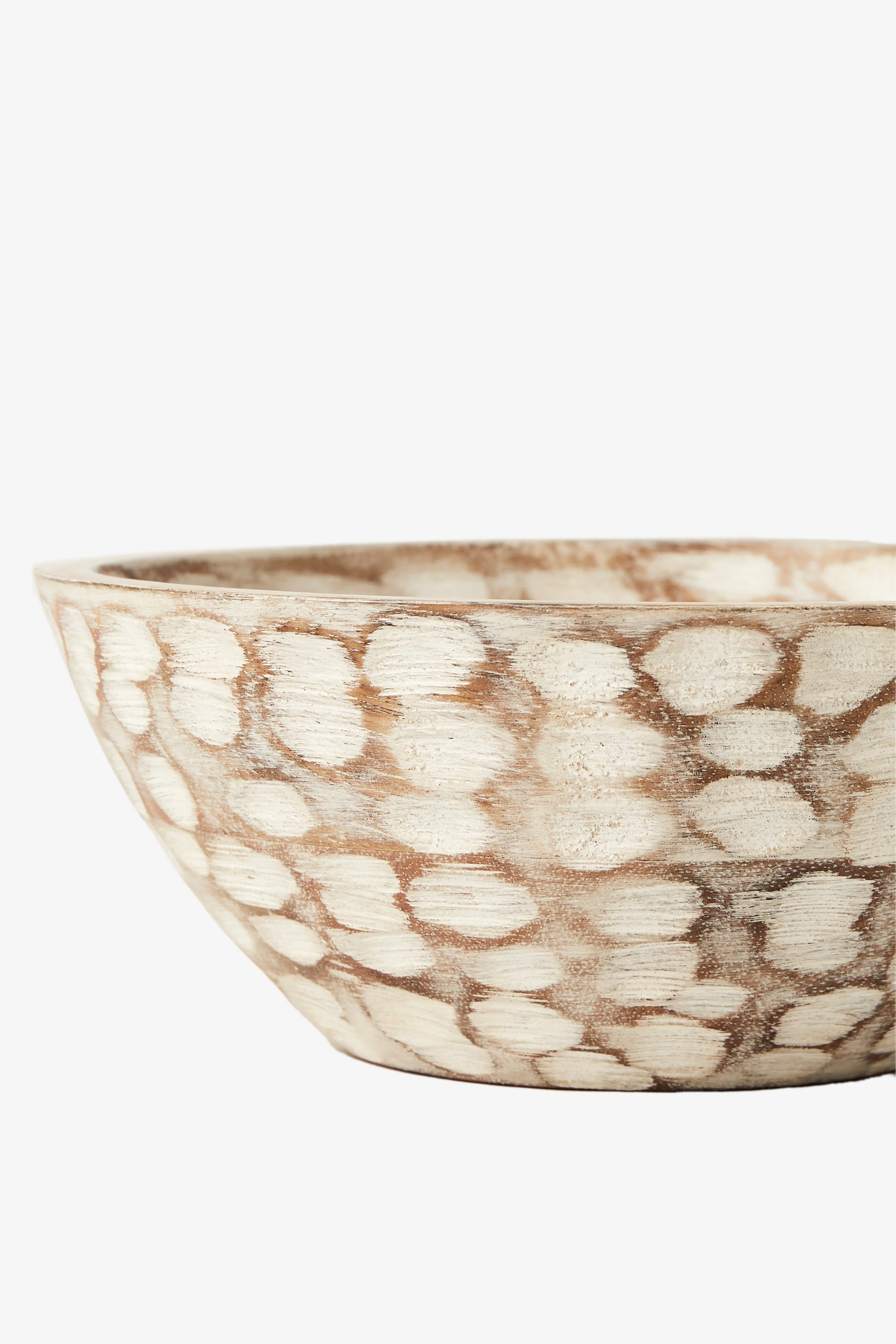 White Lily Wooden Bowl - Image 3