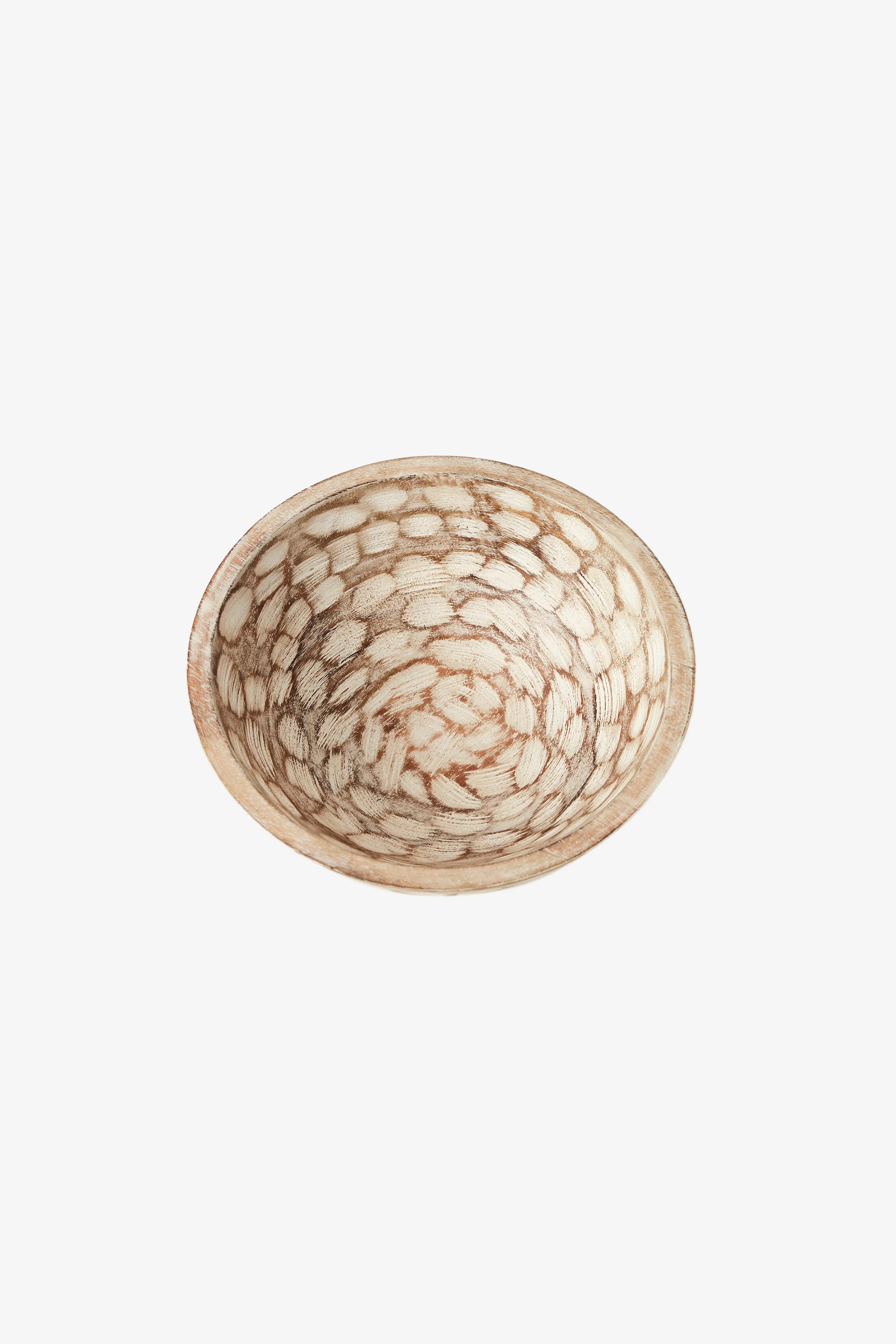 White Lily Wooden Bowl - Image 4