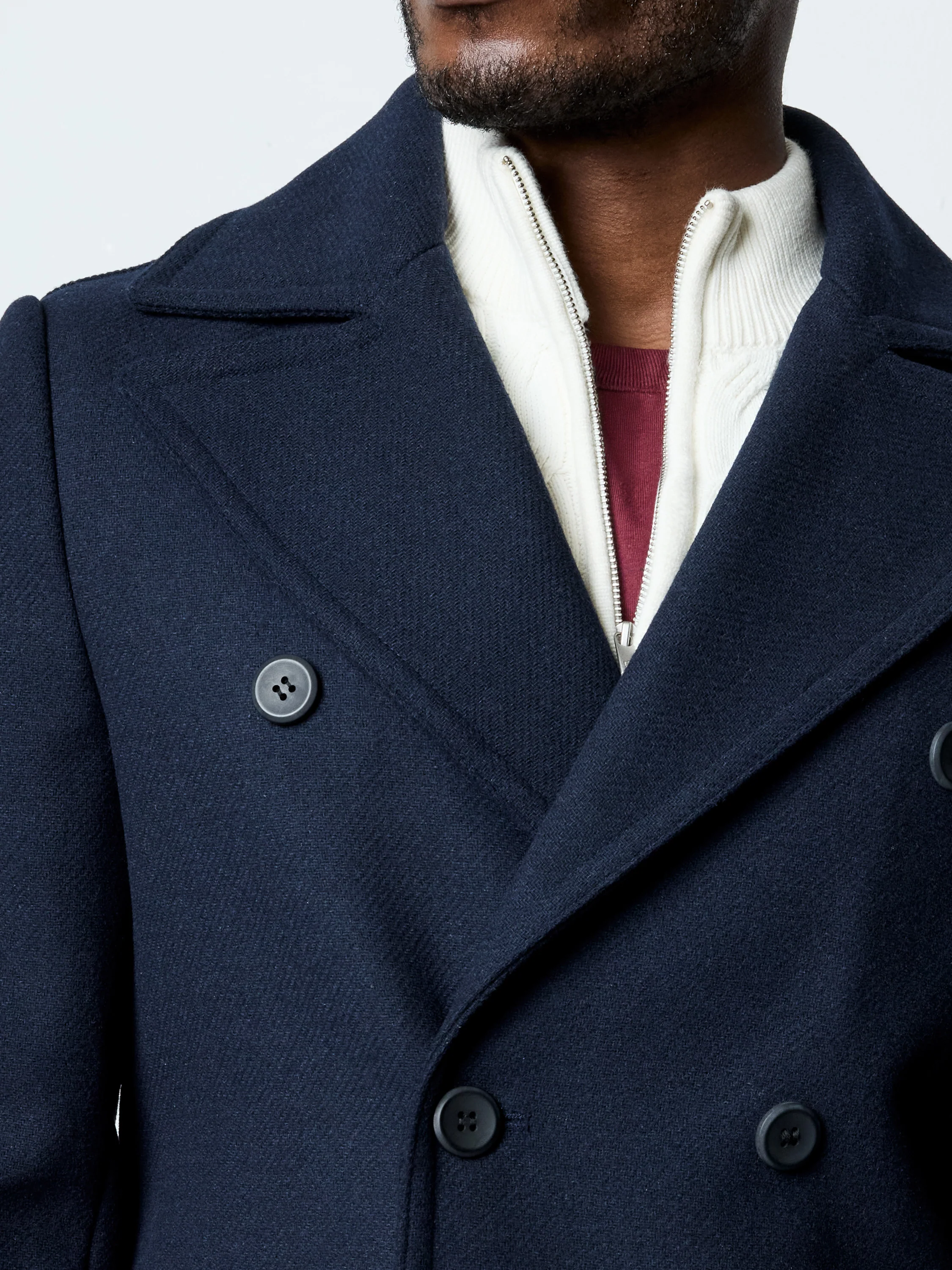 Wool Blend Peacoat - Image 2