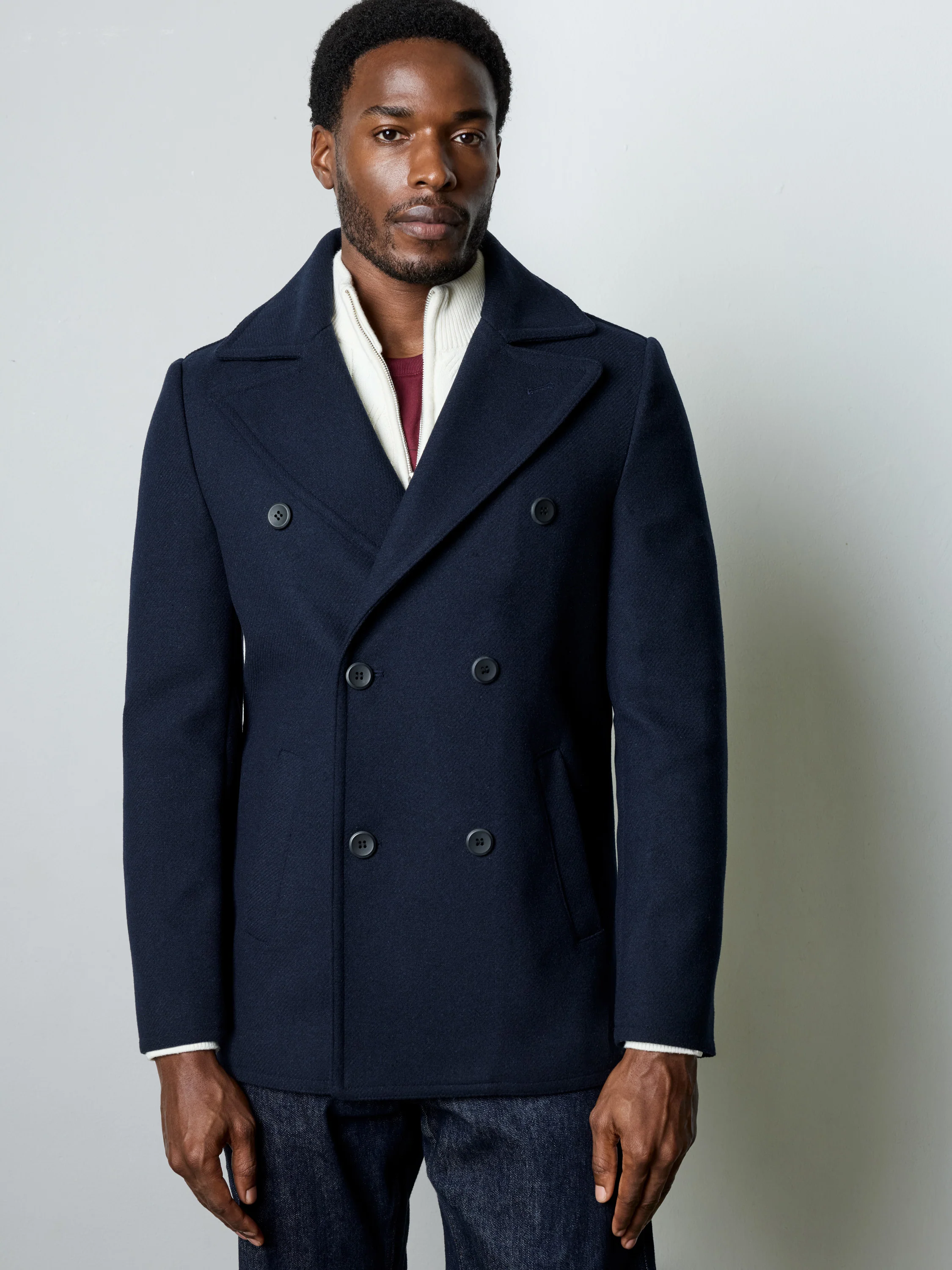Wool Blend Peacoat - Image 4