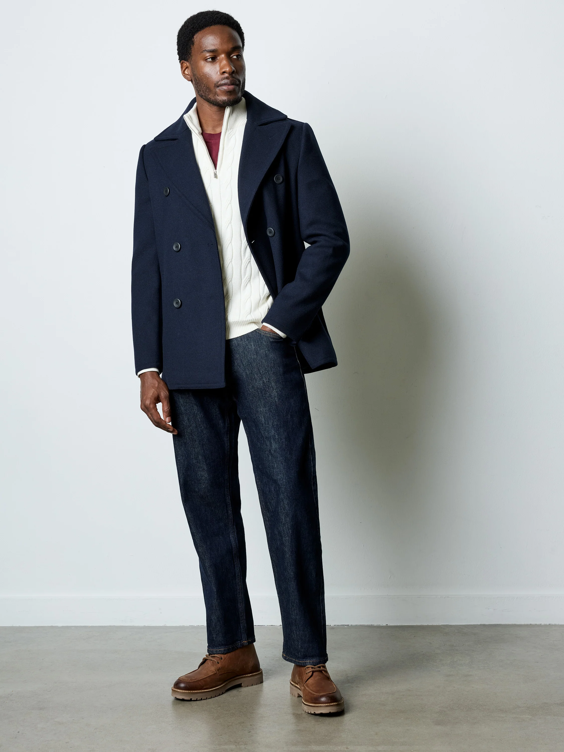 Wool Blend Peacoat - Image 5
