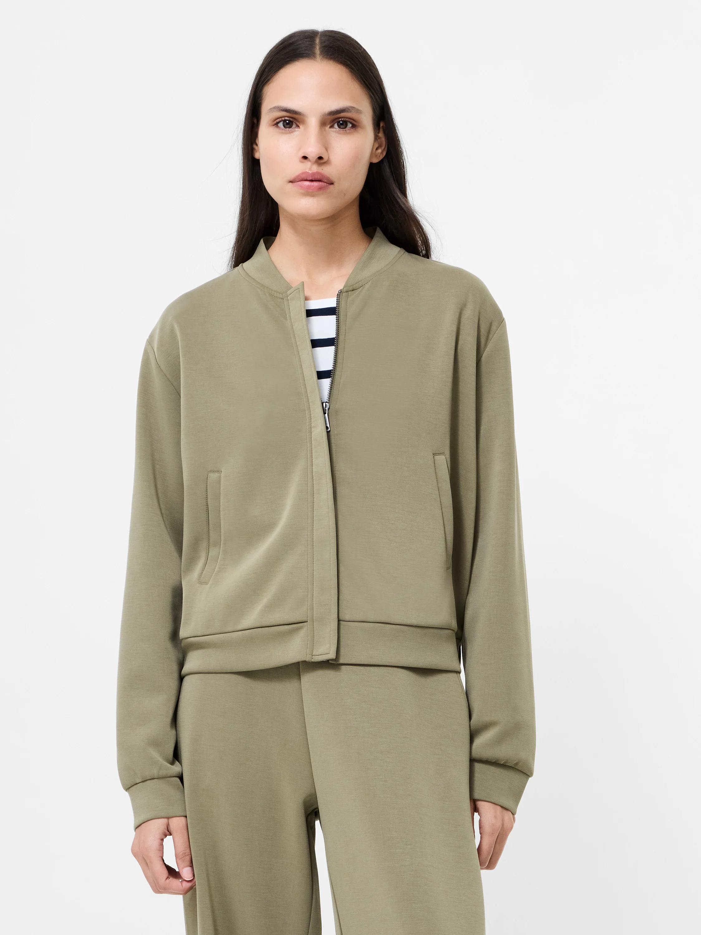 Wren Zip Through Bomber Jacket - Image 3