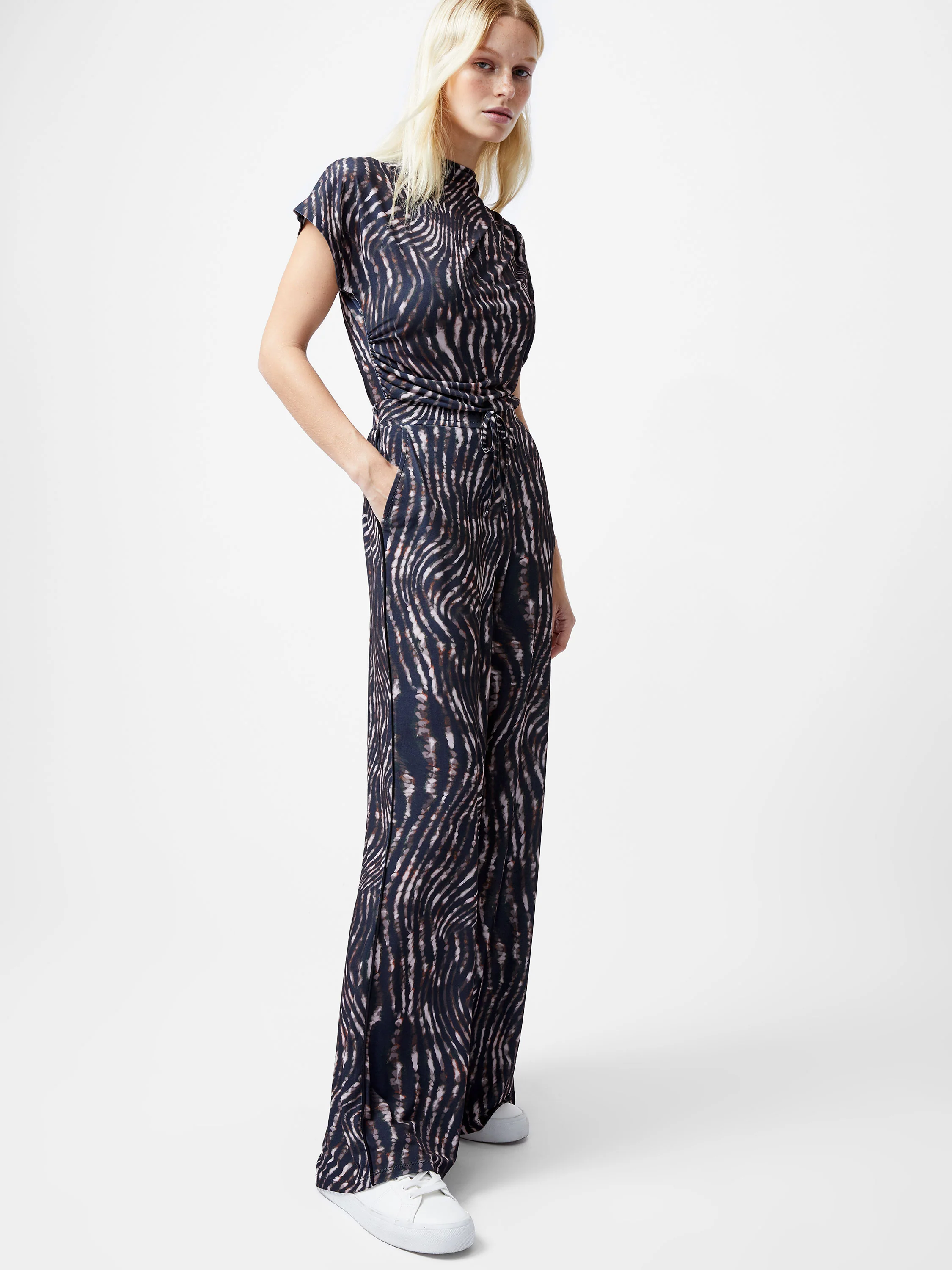 Zina Portia Wide Leg Printed Trousers - Image 3