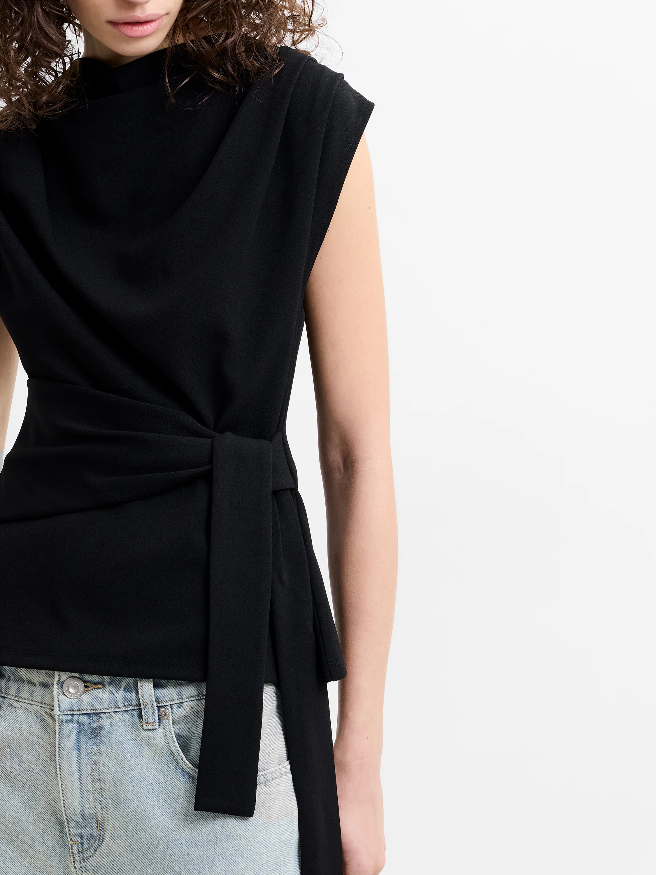 Zion Jersey Belted Shift Top - Image 4
